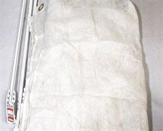 97 - Crate & Barrel Curtains (3 panels) w/ 3 Rods 50"w x 93"long - each panel
