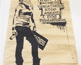99 - Graffiti Style Poster (Signed) 36" x 24"
