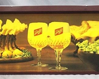 115 - 1976 Schlitz Lighted Sign (Works) 36" x 15" x 5"
