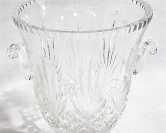 122 - Crystal Ice Bucket, 8" x 7.75"
