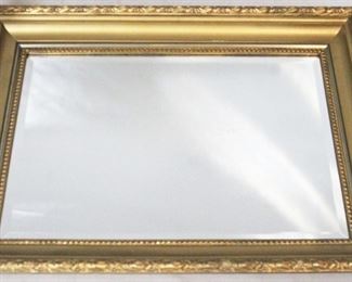 144 - Vintage Gold Decorated Mirror, 35" x 27"
