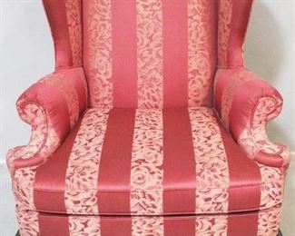 146 - Woodmark Chippendale Wing Back Chair 34" x 26" x 43"
