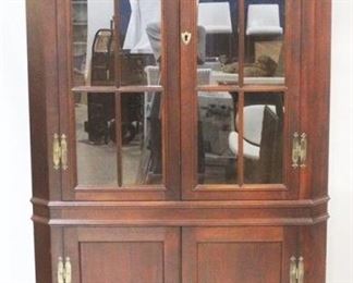148 - Craftique Double Door Corner Cabinet 20" x 38" x 80"
