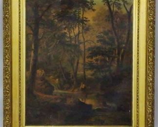327 - Painting in gilded frame - 36 x 32
