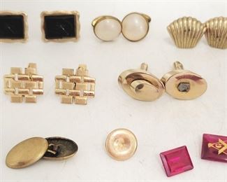 712 - Lot of Assorted Cuff Links and More
