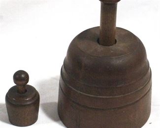 890 - Vintage Pair of Butter Molds 3" tall and 6.5" tall

