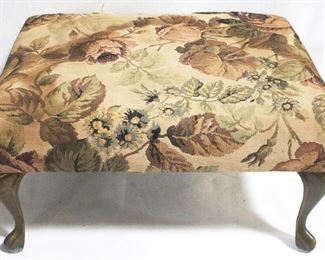 896 - Queen Anne Foot Stool, 16" x 12" x 9"
