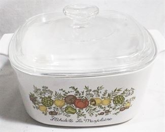 903 - Corning Spice of Life Dish w/ Lid 10" x 9"
