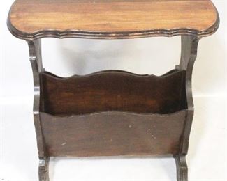 917 - Vintage Wooden Trough Table 24" x 12" x 24"
