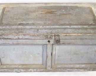 918 - Early Wooden Tool Box, 32" x 17" x 18"
