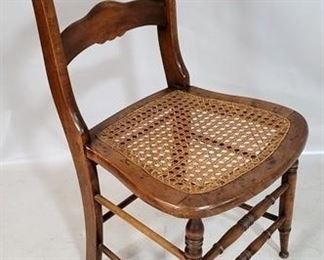 2373 - Victorian cane seat side chair 32 x 16 x 15
