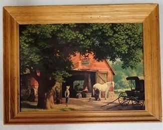 2399 - Vintage framed picture - 23 x 30
