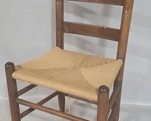 2421 - Primitive Chair, 33.5" x 17" x 15"
