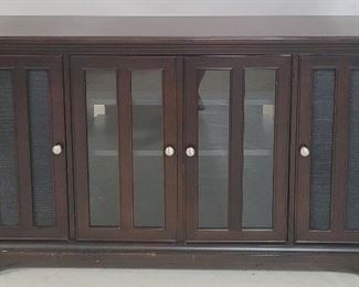 2448 - Four Door Stanley Media Console 34" x 62" x 21"
