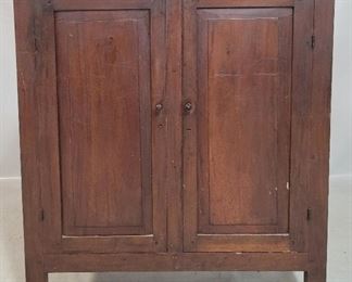 2470 - Early Virginia Pegged Jelly Cupboard 47" x 41.5" x 17.5"
