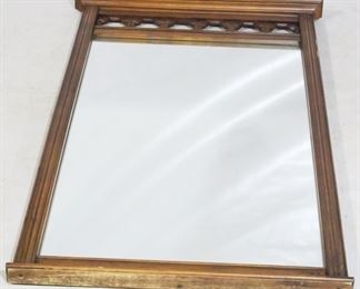 2547 - Vintage Carved Top Mirror 50.5" x 29.5"
