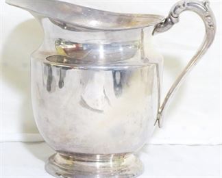2562 - Rogers Silver on Copper Pitcher, 7.5" x 9" x 6"
