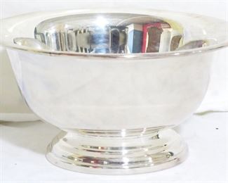 2569 - EPC Poole Silverplate Bowl, 4" x 8"
