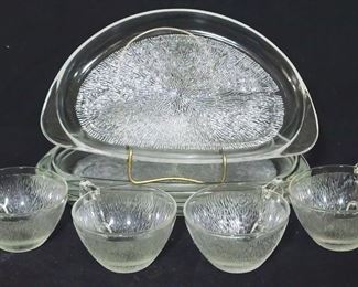 2579 - 8 pc. Icelandic Glass Snack Sets in Box
