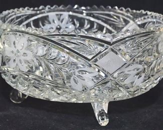 2589 - Crystal Footed Bowl, 5" x 8.5"
