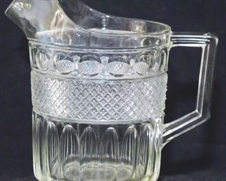 2590 - Glass Pitcher, 9" x 9" x 5"
