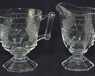 2592 - Baltimore Pear Creamer and Sugar
