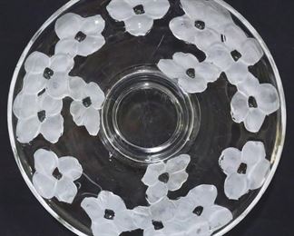2603 - Glass Dogwood 12.5" Platter
