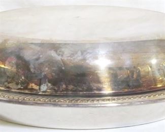 2609 - National Silver Company Bowl w/ Lid 4" x 12" x 8"
