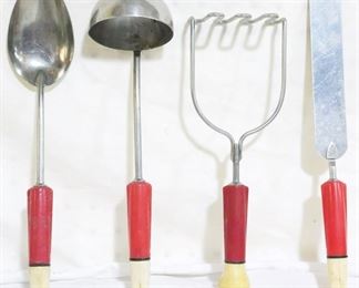 2612 - 4 Vintage Kitchen Utensils by Ecoline Stainless Steel
