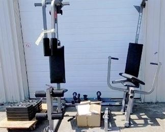 3244 - Weider Pro Power Stack Weight System Model No. 831.159830 - all parts & manual included
