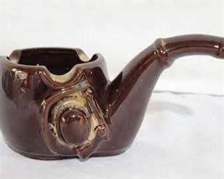 3263 - Vintage MCM Western Cowboy Gun Pipe Cigar Ashtray 3.5 x 7
