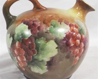 4001 - Hand Painted Porcelain Pitcher (Signed) 7" x 6.5"
