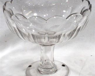 4006 - Large Colonial Style Glass Compote 11" x 10"
