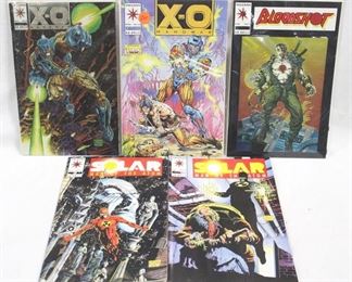 4038 - Lot of X-O Manowar, Solar Man of Atom, & Bloodshot Comic Books
