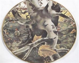 4064 - Ridgewood Fine China Collector Plate "The Hunter" by Andrew Wyeth - 8.25" round - limited edition
