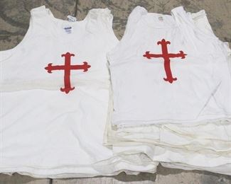 4097 - Lot of 38 Templar Cross Tank Tops (S, M, & L)
