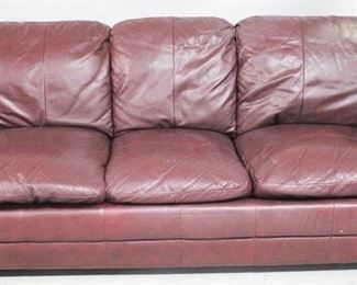 4155 - Leather Sleeper Sofa 32" x 85" x 37"
