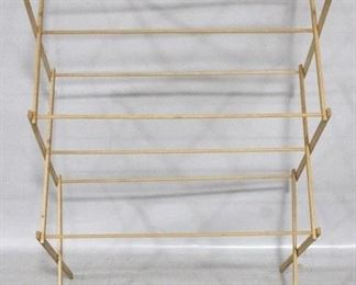 4165 - Wooden Clothes Drying Rack - AS IS 30 x 15 x 12
