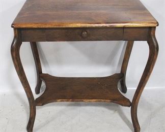 4183 - One-Drawer Vintage Library Table 30.5 x 21 x 32
