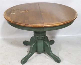 4186 - Wood Table w/ painted base - 30 x 42 round
