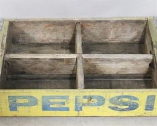 4192 - Vintage Pepsi Wood Crate - 12 x 19 x 4
