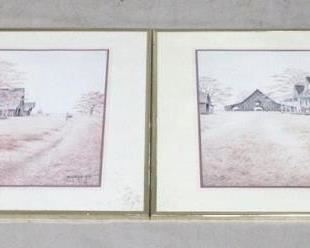 4198 - Pair of Framed Prints - 22 x 28
