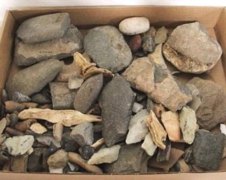 4205 - Lot of Assorted Rocks, Arrowheads & More
