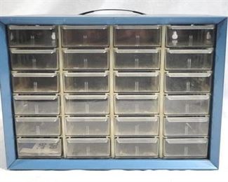 4213 - Storage Bin w/ 24 Drawers 13 x 6 x 9

