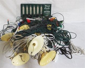 4222 - Lot of Christmas Lights & extension cords
