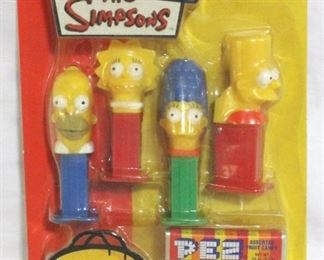 4243 - The Simpsons Pez Set - sealed in pkg

