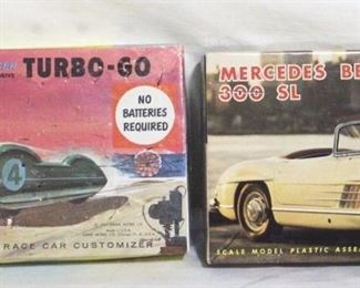 4270 - 2 Vintage Model Car Boxes w/ SOME contents
