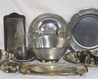4273 - Lot of Assorted Silver Plated & Pewter Items
