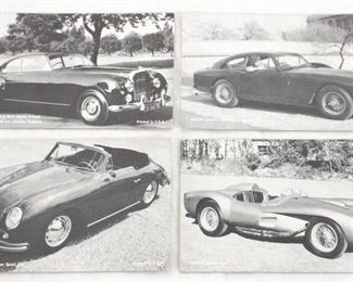 4278 - 4 Vintage Cars Postcards
