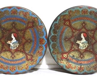 4295 - Pair of Metal Tins - 10 x 3.25
